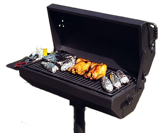 charcoal grill lid