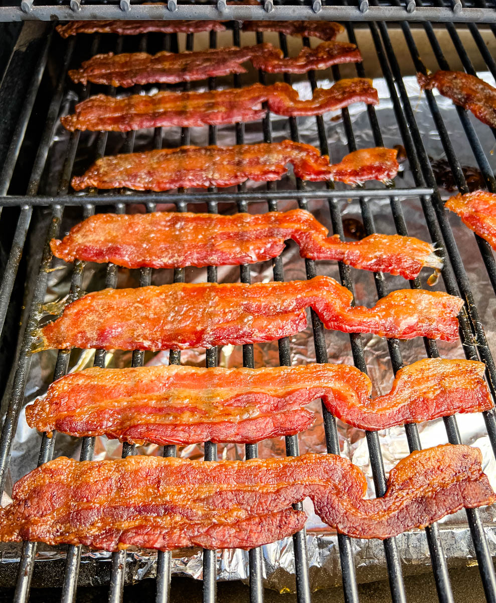 bacon on grill