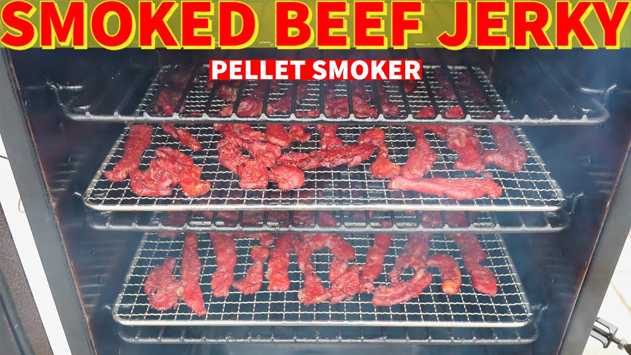Beef jerky smoking process